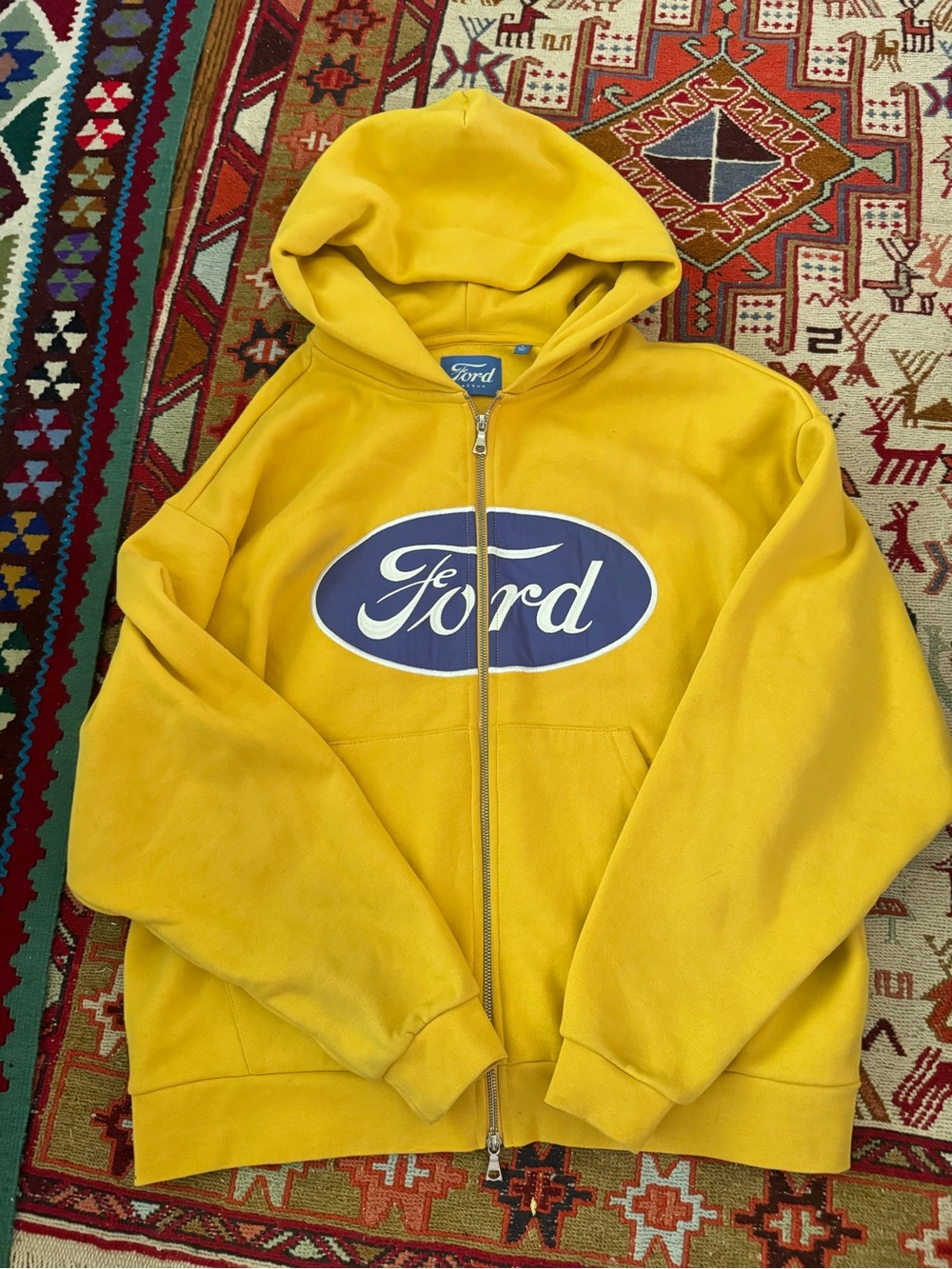 PacsunFord Kids' Yellow Zip-Up Hoodie Jacket